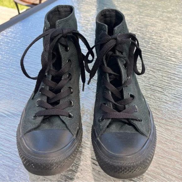 Converse All Star Chuck Taylor Black High Top Sneakers Unisex - Picture 2 of 12